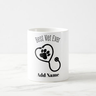 Caneca De Café Pai Veterinário Melhor Médico Veterinário Presente