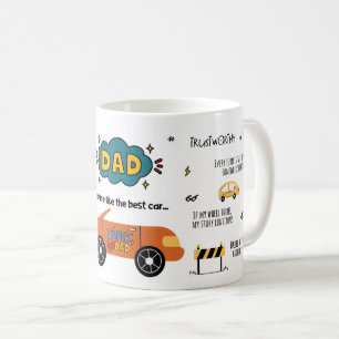 Caneca De Café Pai, você é como o melhor carro