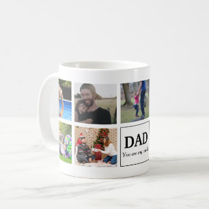 Caneca De Café Pai Você É Meu Mundo Colagem de Fotos Personalizad