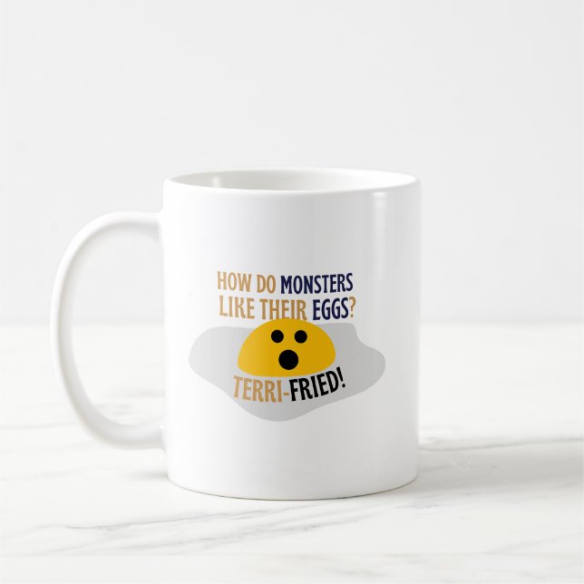 Caneca De Café Paiadas Simples Humor Piadas de Pai Monstros Engra (Esquerda)