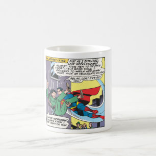 Caneca De Café Painel De BD Superman - Um Instante Mais Tarde