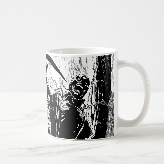 Caneca De Café Painel Lanterna Preta - Preto e Branco (Direita)