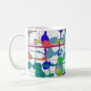 Caneca De Café Paint Color Splash Mug
