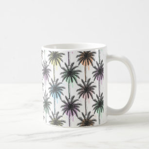 Caneca De Café Paint Drop Palm Tree Patterno