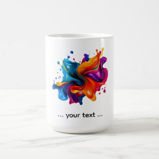 Caneca De Café paint splatter explosion