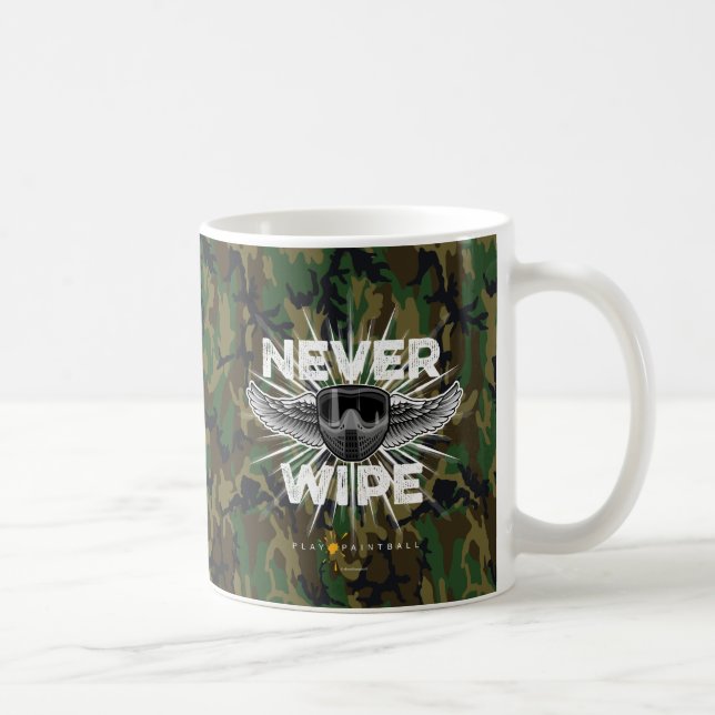 Caneca De Café Paintball Nunca Limpa (camo) (Direita)
