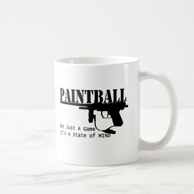 Caneca De Café Paintball/Um estado mental (Direita)