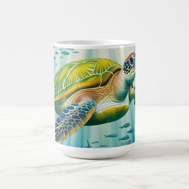 Caneca De Café Painted Turtle (Centro)