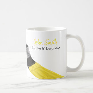 Caneca De Café Painting Painter Service Company Brussel Amarelo