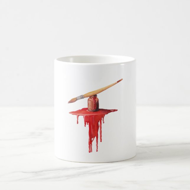 Caneca De Café painting red (Centro)