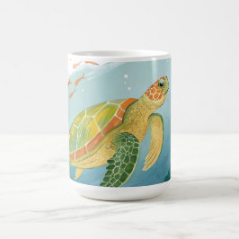 Caneca De Café Painting Turtle
