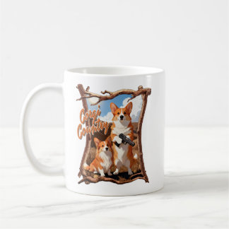 Caneca De Café País Corgi – Camiseta Divertida de Corgi, Estilo A