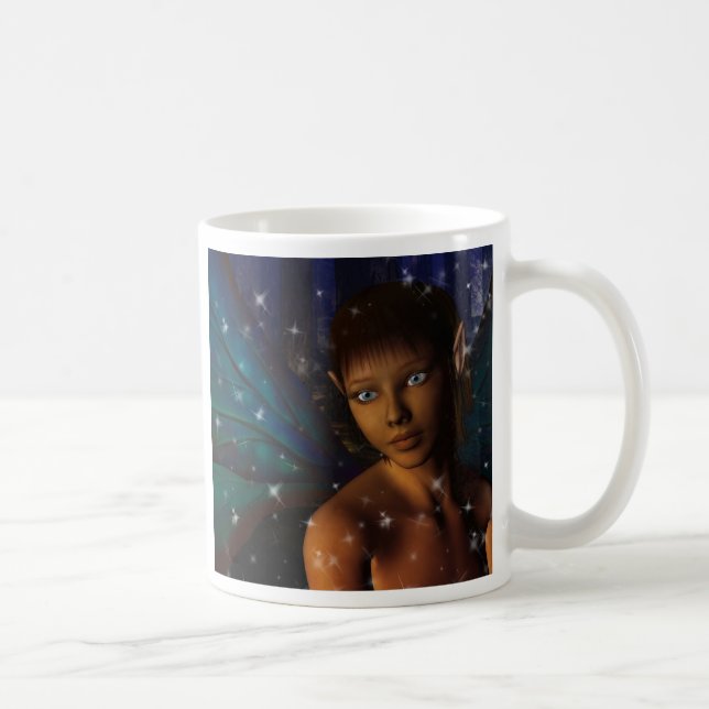 Caneca De Café País das fadas Eyed azul (Direita)