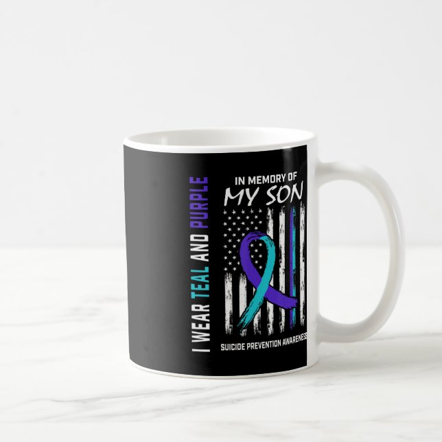 Caneca De Café Pais Em Memória De Sensibilização Para O Suicídio (Direita)