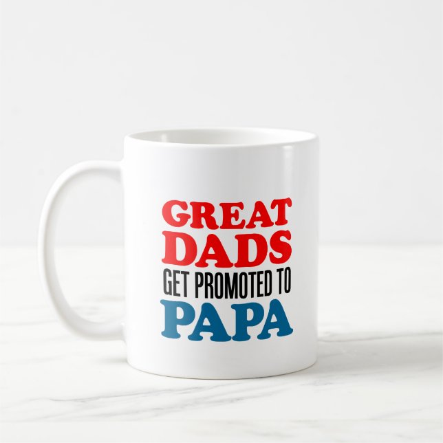 Caneca De Café Pais excelentes Promovidos Papa Vovô Sul (Esquerda)