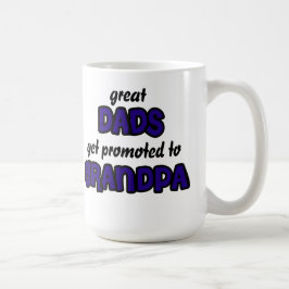 Caneca De Café Pais excelentes são promovidos ao vovô Mug