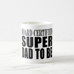 Caneca De Café Pais futuros: Pai super certificado o conselho a