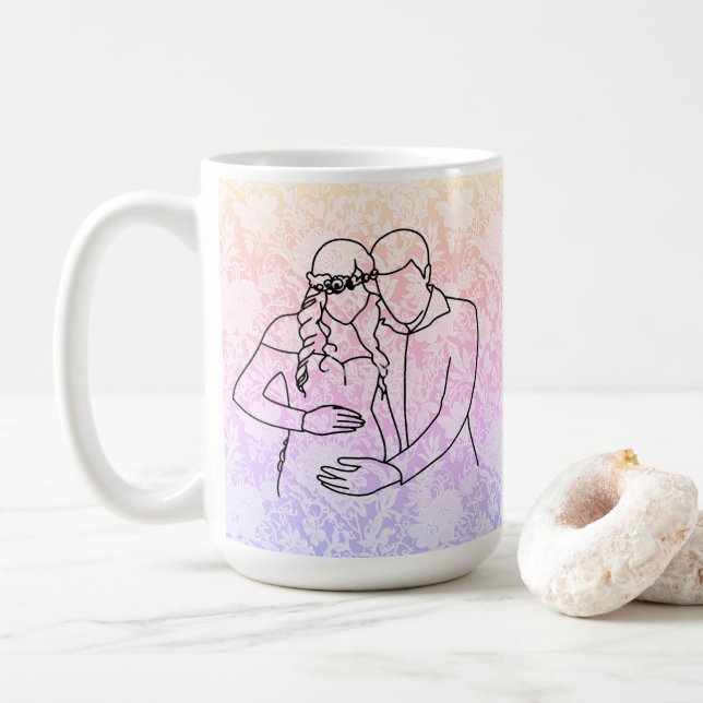Caneca De Café Pais Futuros Renda Falsa (Com Donut)