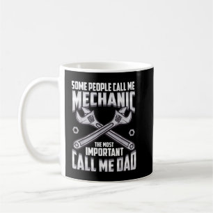 Caneca De Café Pais Mecânicos para Pais de Dias de os pais Ontem
