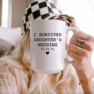Caneca De Café Pais Personalizados Sobrevivemos Ao Casamento Da M