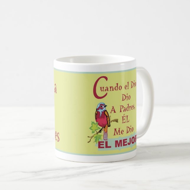 Caneca De Café Pais - Quando Deus Deu Esp (Frente Esquerda)