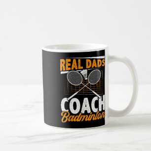 Caneca De Café Pais reais treinam badminton jogador de badminton