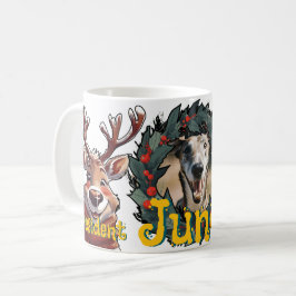 Caneca De Café Pais Responsáveis por Rena de Estimação Festiva