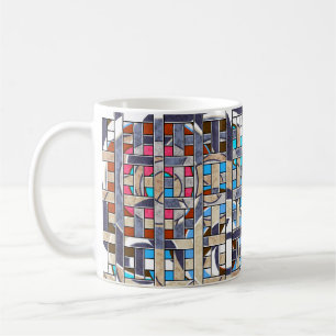 Caneca De Café paisagem artística minimalista abstrato moderna