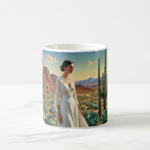 Caneca De Café Paisagem bonita com arte espiritual feminina