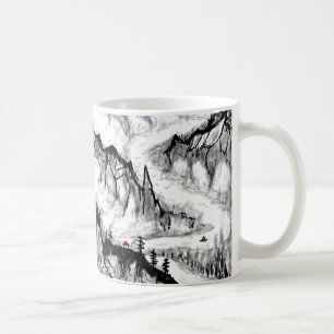 Caneca De Café paisagem chinesa