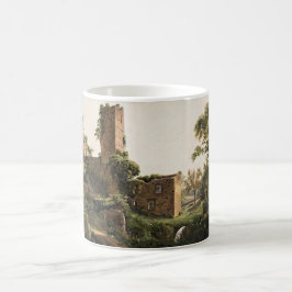 Caneca De Café Paisagem com Ruínas (Edifício Arruinado Antigo)