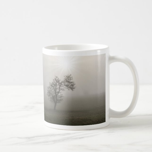 Caneca de Café Paisagem da Árvore Explosão Estelar (Direita)