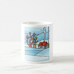 Caneca De Café Paisagem da Casa de Inverno