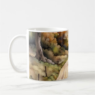 Caneca De Café Paisagem da Estrada Sunset Country