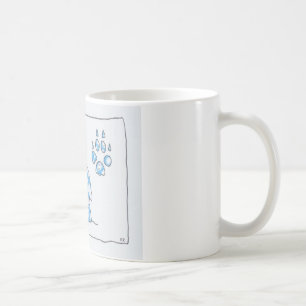 Caneca De Café PAISAGEM da PATA do LOBO UM do CÉU por Ruth I.