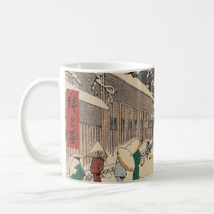 Caneca De Café paisagem de inverno de Hiroshige Japão ukiyo-e ant