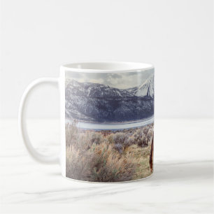 Caneca De Café Paisagem de inverno de Nevada.