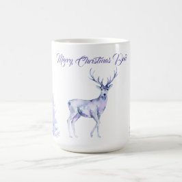 Caneca De Café Paisagem de Inverno em Aquarela Feliz Natal