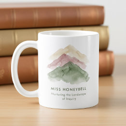 Caneca De Café Paisagem de Investigação Agradecimento ao Professo