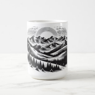 Caneca De Café Paisagem de montanha