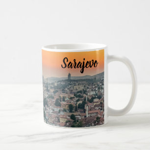 Caneca De Café Paisagem de Sarajevo a partir do topo