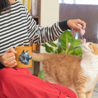 Paisagem do Lobo e da Natureza em dupla exposição