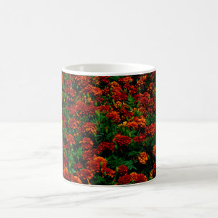 Caneca De Café Paisagem Laranja Vermelha