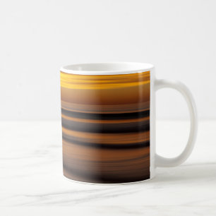 Caneca De Café Paisagem marinha abstrata ao pôr do sol, CA