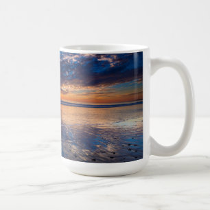 Caneca De Café Paisagem marinha dramática, pôr do sol, CA
