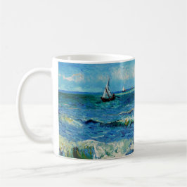 Caneca De Café Paisagem Marinha em Les Saintes-Maries Arte Fina