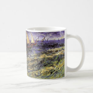 Caneca De Café Paisagem marinha em Saintes Maries por Vincent van