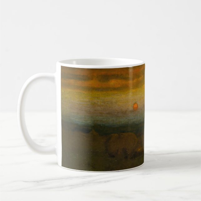 Caneca De Café Paisagem noturna por George Inness (1889) (Esquerda)