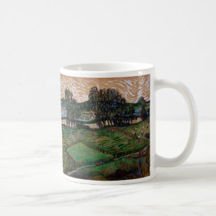 Caneca De Café Paisagem, Ponte em Oise por Vincent van Gogh