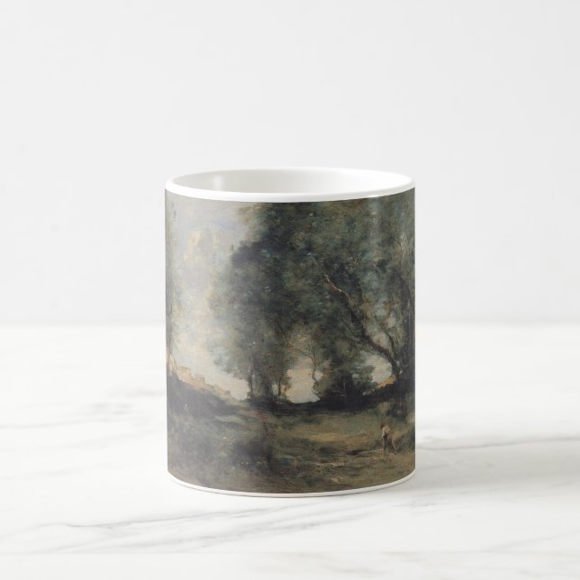 Caneca De Café Paisagem (por Camille Corot) (Centro)